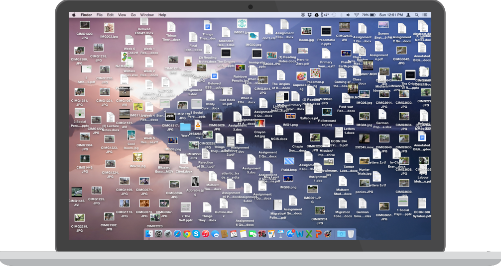 Cluttered Desktop